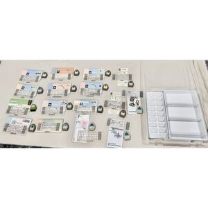 Cricut Cartridges Lot of 16 Overlays Booklets & Storage Case Lot #2
